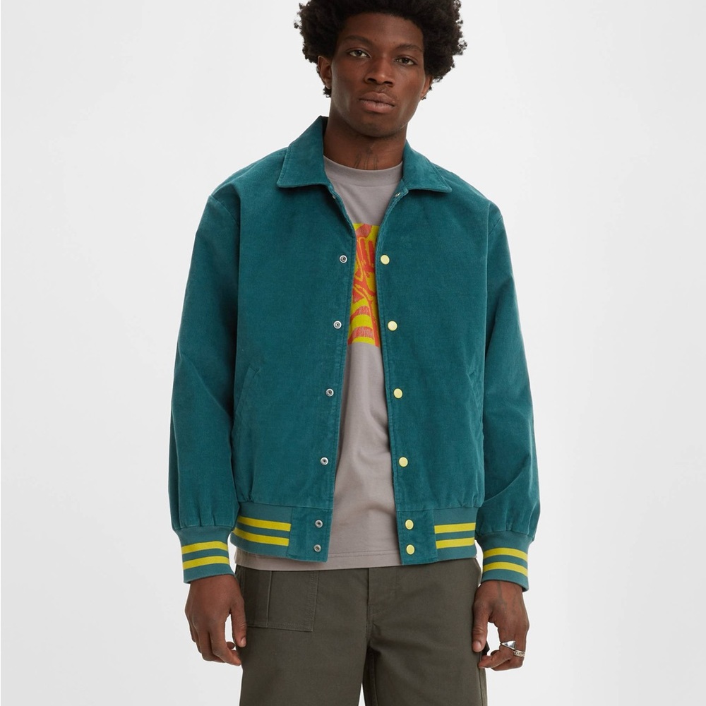 Levi’s Skate Cord Varsity Jacket - Mediterranean / Garmentory Size XS